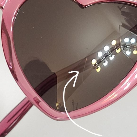 Saint Laurent | SL 181 LouLou Pink Heart Designer Sunglasses - Picture 7 of 12